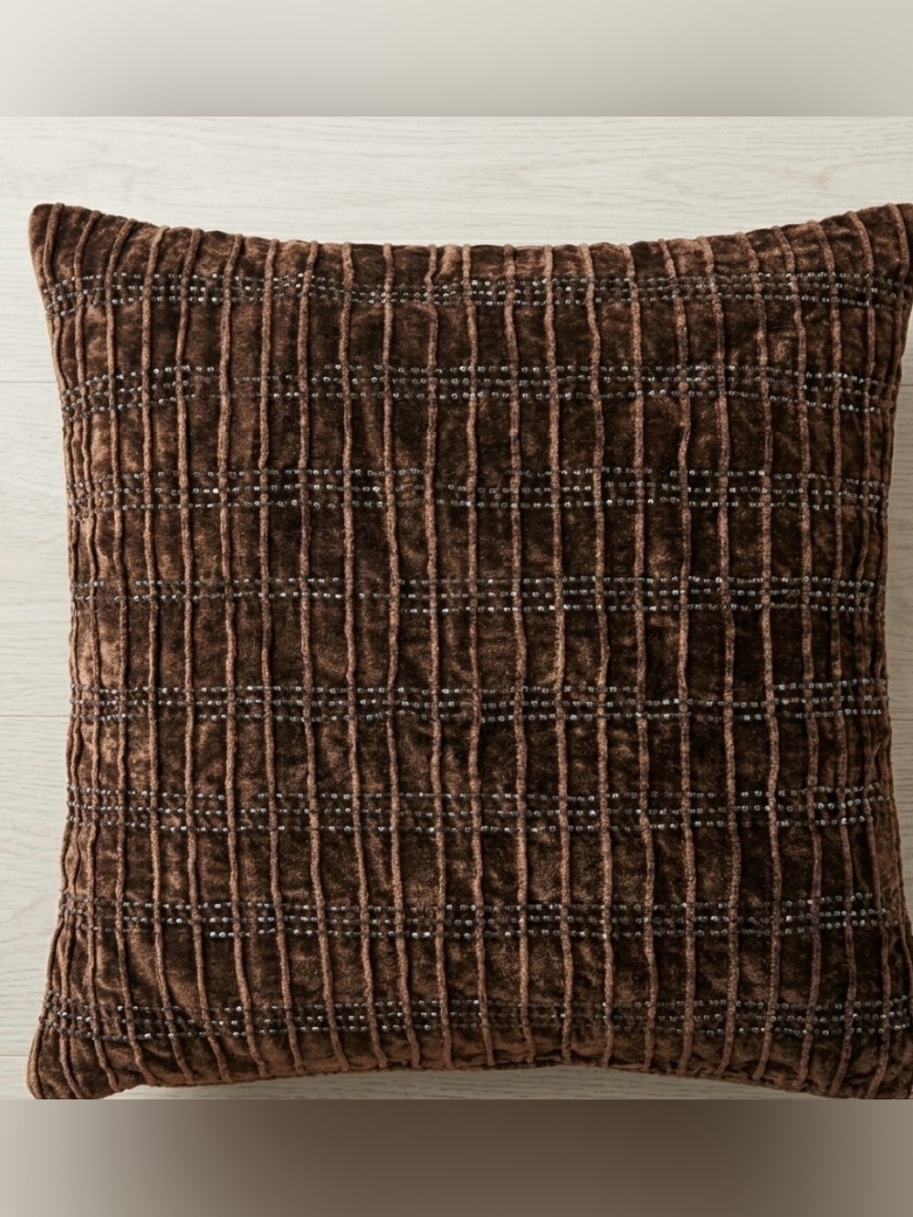 Brown Accent Pillow Case-Made in India